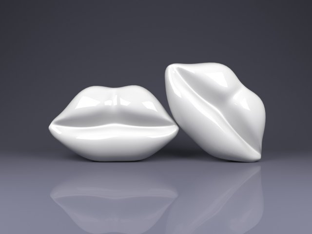 brooch lips Modèles 3D en vedette .c4d .max .obj .3ds .fbx .stl .blend 
