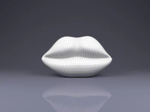 brooch lips 3D Print Model