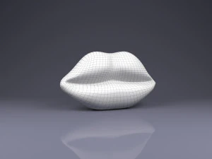 brooch lips 3D Print Model
