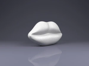 brooch lips 3D Print Model