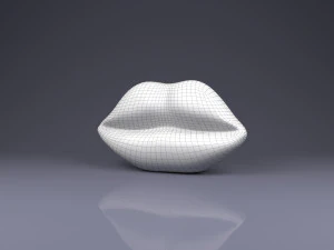 brooch lips 3D Print Model