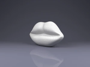 brooch lips 3D Print Model
