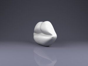 brooch lips Modèles 3D en vedette