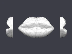 brooch lips 3D Print Model