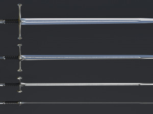Sword Anduril - Lord of the Rings Model Cetak 3D