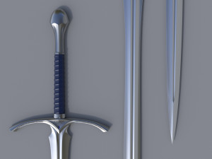 Sword Glamdring - The Hobbit 3D Принт Модель