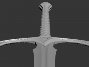 Sword Glamdring - The Hobbit 3D Принт Модель