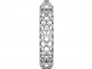 beautiful pattern ring with gem 3D Baskı Modeli