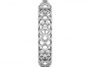 beautiful pattern ring with gem 3D Print Model