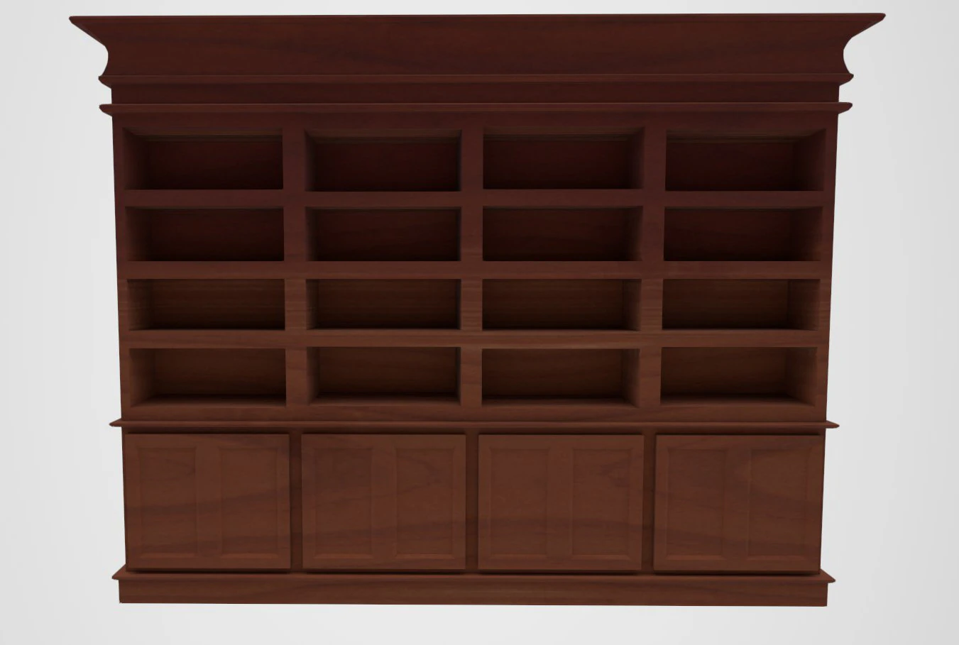bookshelf 3D Model .c4d .max .obj .3ds .fbx .stl .blend 