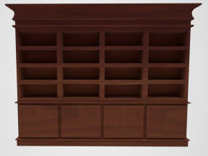 biblioth&egrave;que Modèle 3D