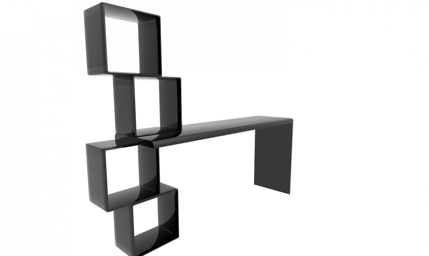 modern table-desk 3D Model .c4d .max .obj .3ds .fbx .stl .blend 