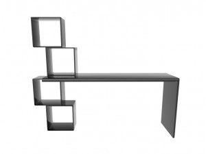 modern table-desk Modelo 3D