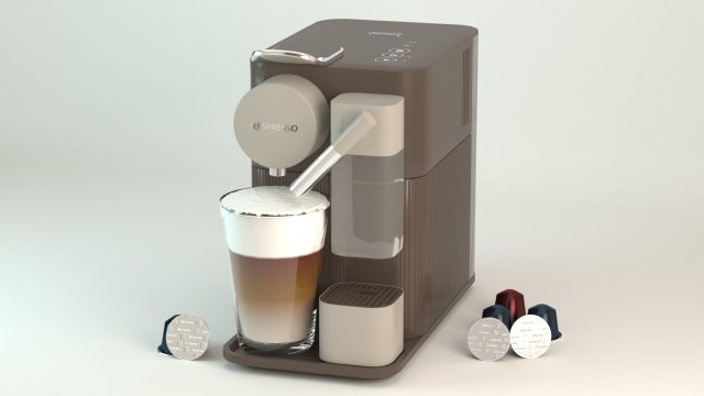 nespresso lattissima one 3D Model .c4d .max .obj .3ds .fbx .stl .blend 