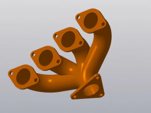 выпускной коллектор 3D Модель