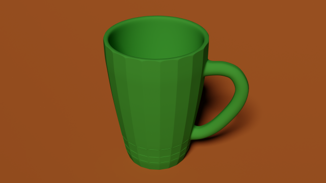 green mug 3Dモデル .c4d .max .obj .3ds .fbx .stl .blend 