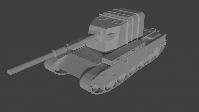 fv4005tank 3D Model .c4d .max .obj .3ds .fbx .stl .blend 
