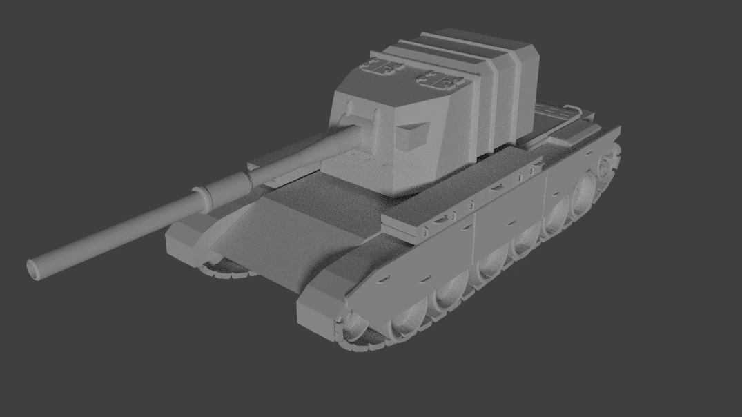 fv4005tank 3D Model .c4d .max .obj .3ds .fbx .stl .blend 