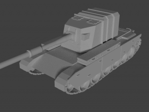 fv4005tank Modèle 3D