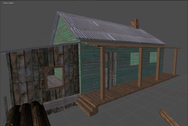 village house Modèle 3D .c4d .max .obj .3ds .fbx .stl .blend 