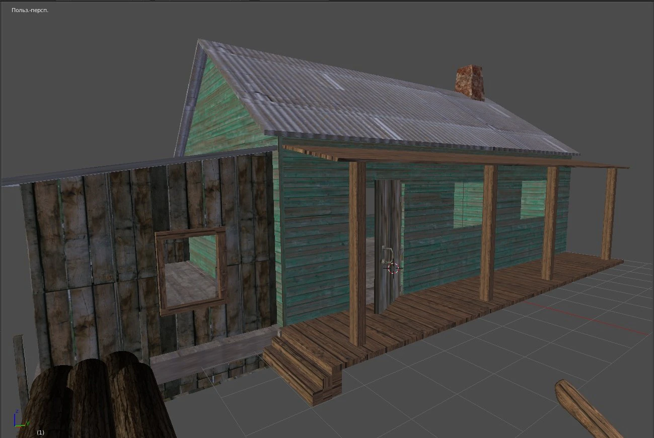 village house 3D Model .c4d .max .obj .3ds .fbx .stl .blend 