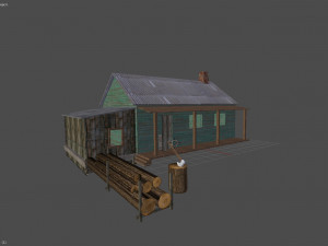 village house Modèle 3D