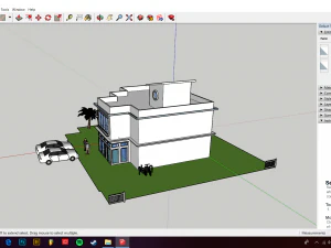 スケッチアップベーシックヴィラプロジェクト 3Dモデル