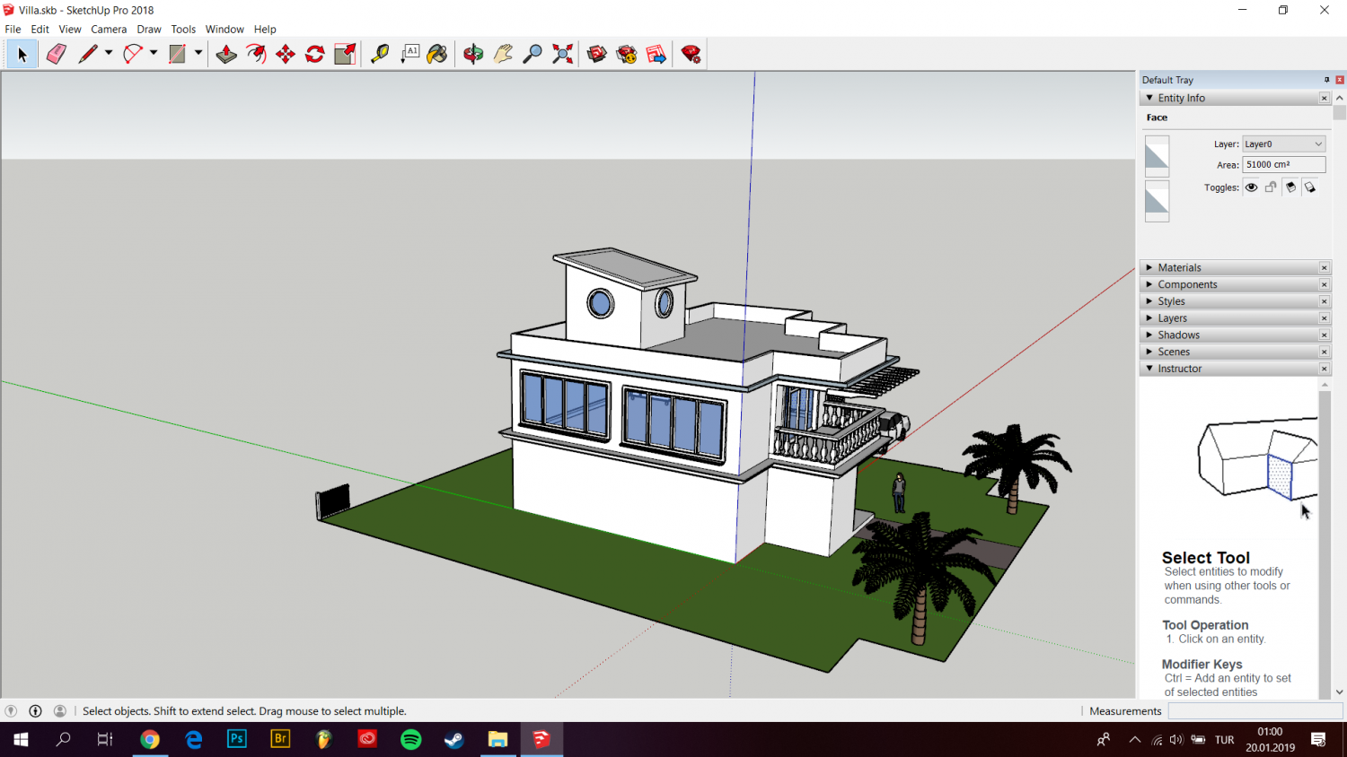 Sketchup Basic Villa Project 3D Модель In Здания 3DExport