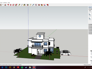 sketchup basic villa project Modelo 3D