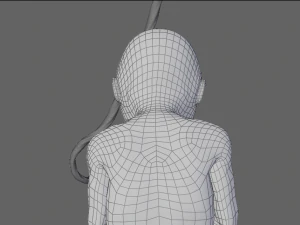 gr&aacute;vida e feto Modelo 3D