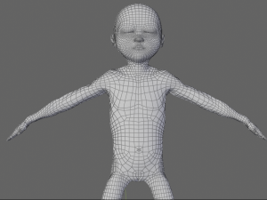 pregnant and fetus 3D-Modell