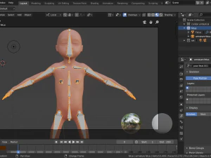 gr&aacute;vida e feto Modelo 3D