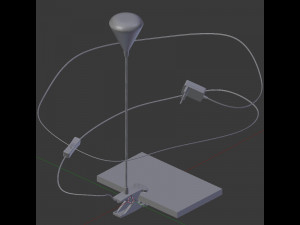 table lamp with a pin jazzway ptl 016c 5w 4000k Modelo 3D