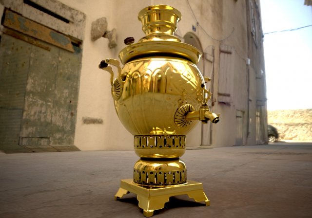 traditional samovars 3D Model .c4d .max .obj .3ds .fbx .stl .blend 