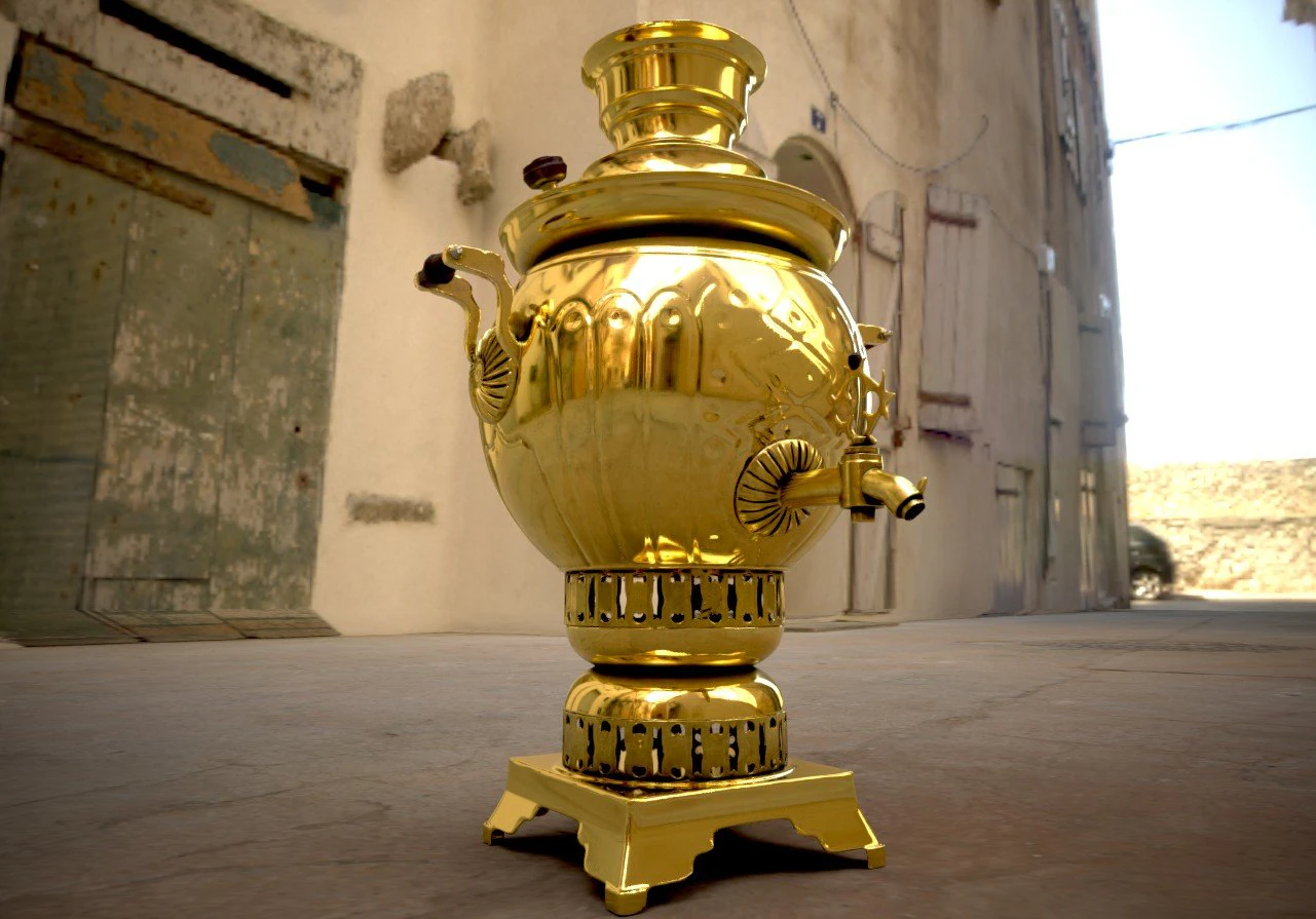 traditional samovars 3D Model .c4d .max .obj .3ds .fbx .stl .blend 