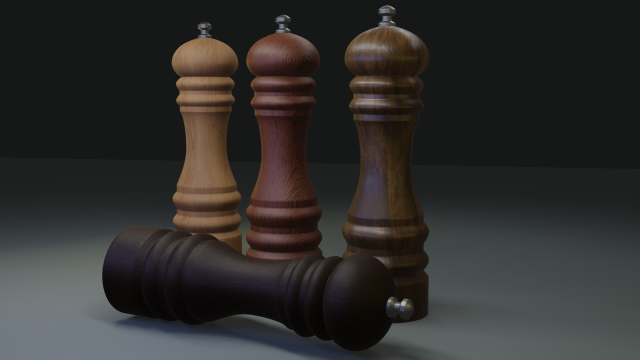 Spice grinder 3D 모델 .c4d .max .obj .3ds .fbx .stl .blend 