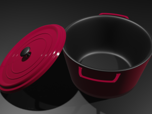 Cast iron cookware 3D Model