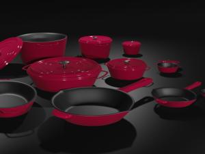 Cast iron cookware 3D Model