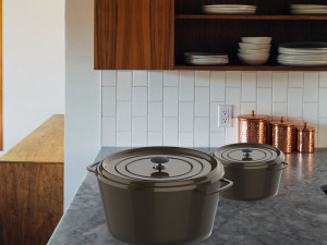 Cast iron cookware 3D Model