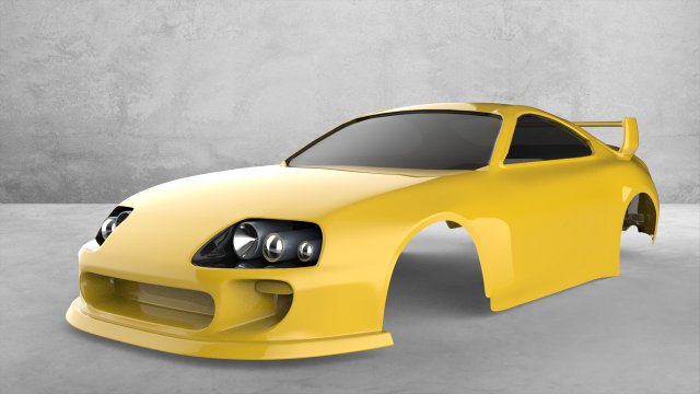 TOYOTA SUPRA 3D PRINT 3D print model 3Dプリントモデル .c4d .max .obj .3ds .fbx .stl .blend 