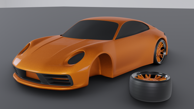 PORSCHE 911 CARRERA 4S 3D print model 3D Принт Модель .c4d .max .obj .3ds .fbx .stl .blend 