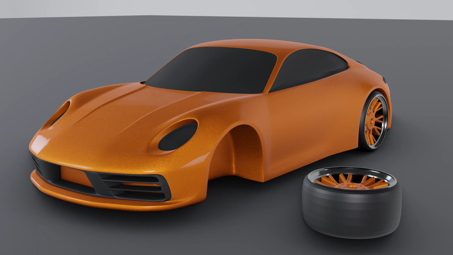 PORSCHE 911 CARRERA 4S 3D print model 3D Print Model .c4d .max .obj .3ds .fbx .stl .blend