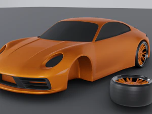 PORSCHE 911 CARRERA 4S Modelo de impress&atilde;o 3D Modelo de Impressão 3D