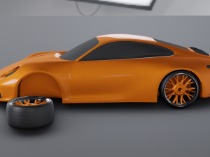 PORSCHE 911 CARRERA 4S 3D print model 3D Принт Модель