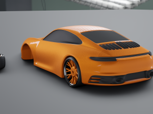 PORSCHE 911 CARRERA 4S 3D print model 3D Принт Модель