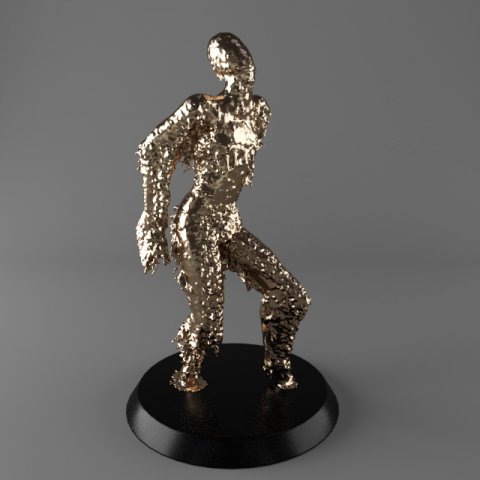 fluid sculpture 01 3D 模型 .c4d .max .obj .3ds .fbx .stl .blend 