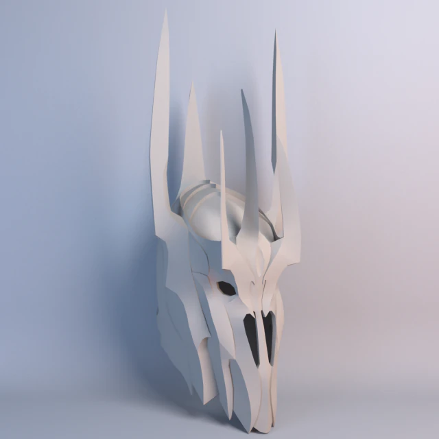 casco sauron lowpoly Modelo 3D .c4d .max .obj .3ds .fbx .stl .blend 