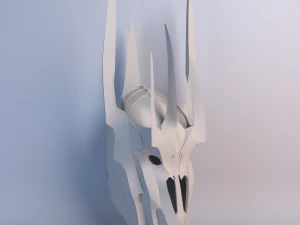 sauron kaskı düşük poli 3D Model