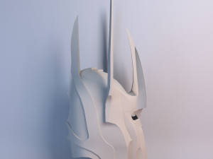sauron helmet lowpoly 3D मॉडल
