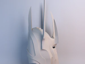 casco sauron lowpoly Modelo 3D